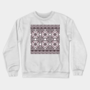 Rich burgundy ornamental design Crewneck Sweatshirt